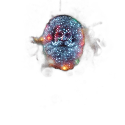 crown, creature, hair, face, 3d render, concept art, photorealistic, outer space transparent PNG cut-out