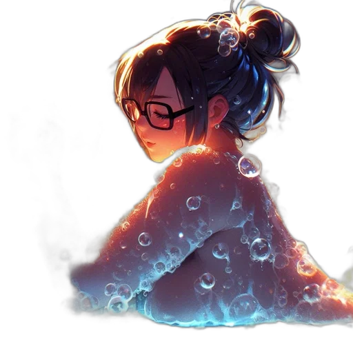 dress, crown, creature, umbrella, concept art, watercolor, pixel art, fantasy art transparent PNG cut-out