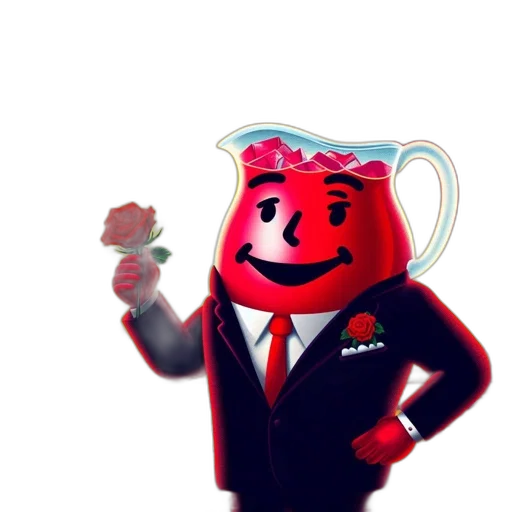 staff, animal, mask, creature, 3d render, cartoon, concept art, vaporwave transparent PNG cut-out
