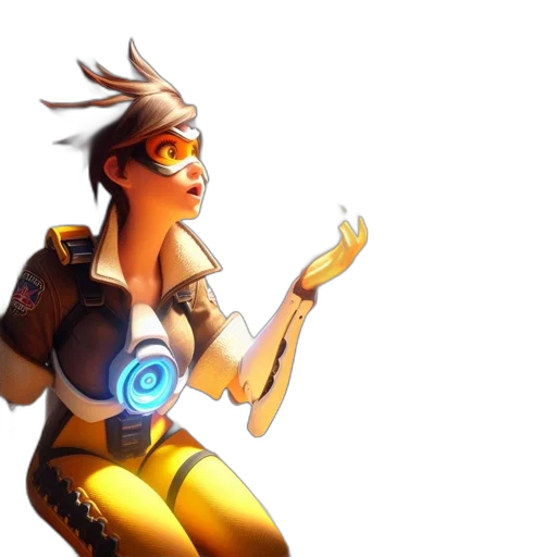 robot, staff, weapon, jacket, concept art, 3d render, cyberpunk, fantasy art transparent PNG cut-out