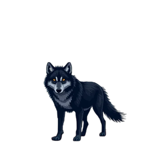 animal, creature, staff, face, pixel art, concept art, fantasy art, 3d render transparent PNG cut-out