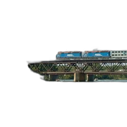 weapon, 3d render, concept art, photorealistic, train, crosses, bridge, over transparent PNG cut-out
