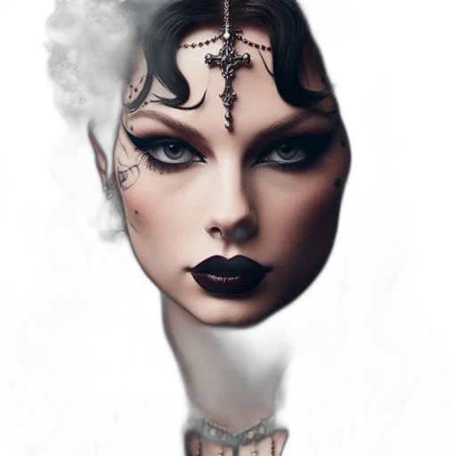mask, crown, face, jewelry, fantasy art, photorealistic, concept art, comic book art transparent PNG cut-out