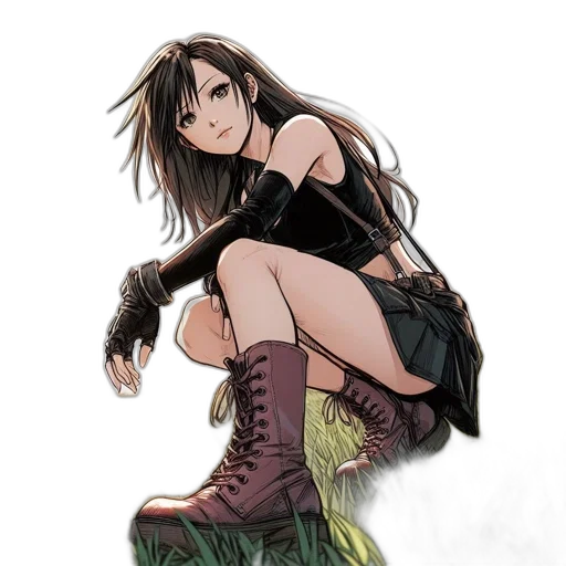 shoes, weapon, dress, creature, comic book art, fantasy art, anime, concept art transparent PNG cut-out