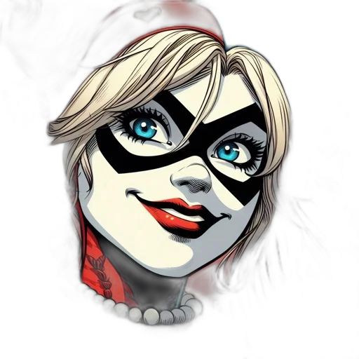 mask, face, comic book art, concept art, cartoon, fantasy art, woman, sporting transparent PNG cut-out