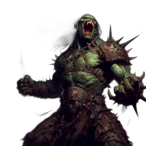 creature, concept art, fantasy art, photorealistic, 3d render, green, imposing, figure transparent PNG cut-out