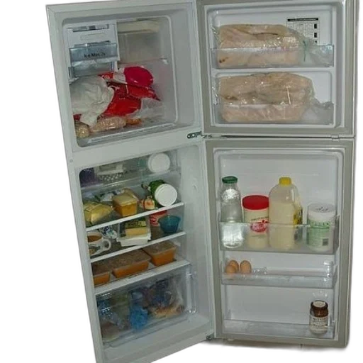 food, furniture, jacket, bottle, open, refrigerator, various, items transparent PNG cut-out