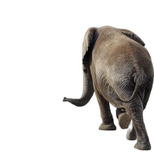 animal, creature, staff, photorealistic, 3d render, concept art, elephant, walks transparent PNG cut-out