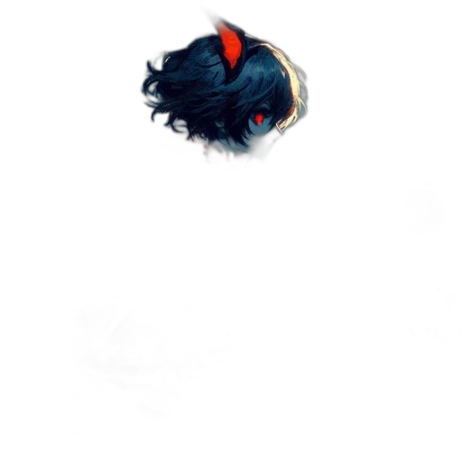 hair, crown, creature, mask, concept art, pixel art, watercolor, fantasy art transparent PNG cut-out