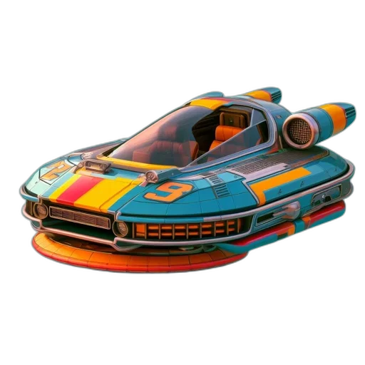 car, weapon, concept art, 3d render, outer space, innovative, futuristic, flying transparent PNG cut-out