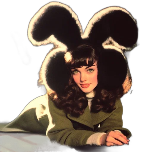 hat, hair, jacket, crown, cartoon, concept art, photorealistic, comic book art transparent PNG cut-out