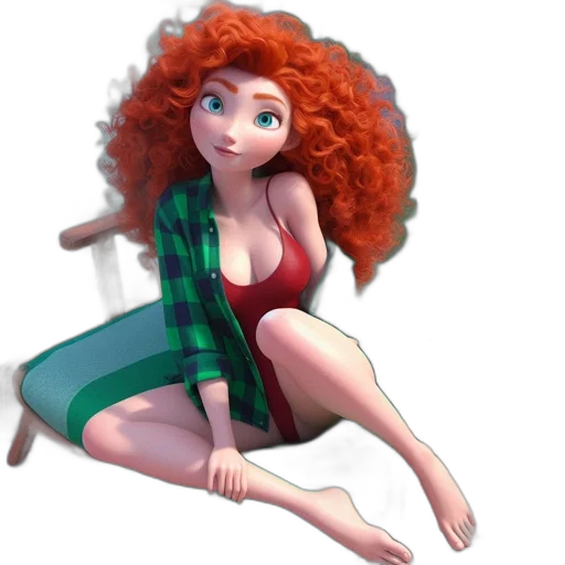 dress, cartoon, concept art, 3d render, fantasy art, fire, underwater, snow transparent PNG cut-out