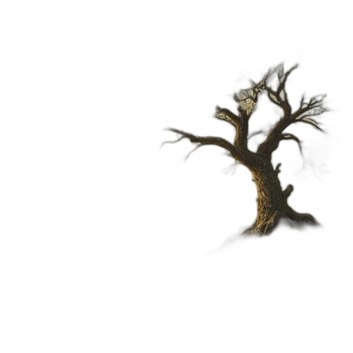 tree, hair, staff, creature, concept art, 3d render, fantasy art, photorealistic transparent PNG cut-out