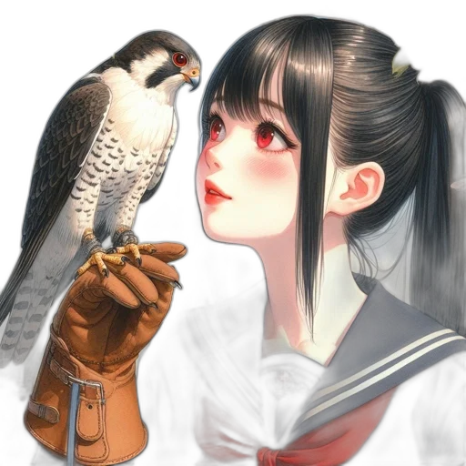animal, staff, face, weapon, photorealistic, fantasy art, anime, concept art transparent PNG cut-out