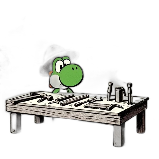 furniture, robot, jewelry, staff, 3d render, concept art, cartoon, photorealistic transparent PNG cut-out
