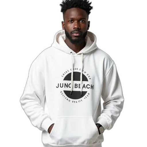 jacket, face, 3d render, monochrome, man, wearing, white, hoodie transparent PNG cut-out