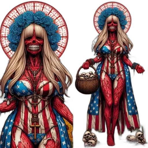 concept art, comic book art, fantasy art, 3d render, eerie, portrait, features, woman transparent PNG cut-out