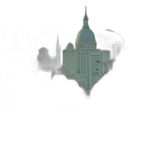 building, umbrella, concept art, photorealistic transparent PNG cut-out
