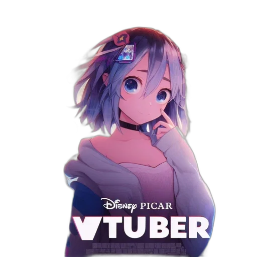 staff, anime, concept art, vaporwave, cartoon, outer space, blue, pastel transparent PNG cut-out
