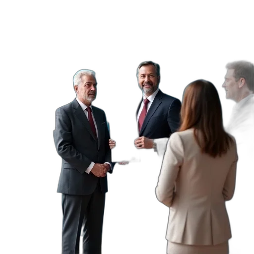 staff, face, group, people, including, journalists, politician, gathered transparent PNG cut-out