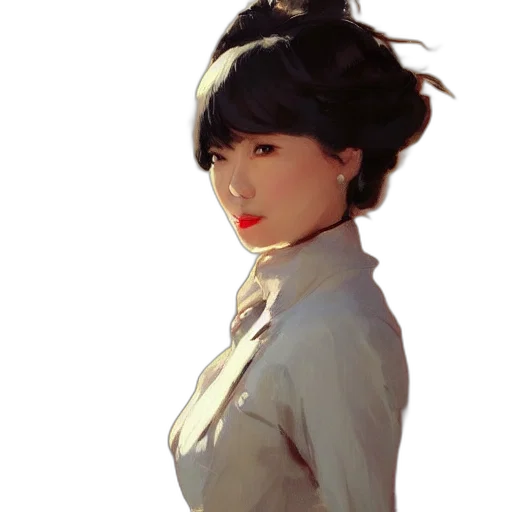 face, dress, staff, hat transparent PNG cut-out
