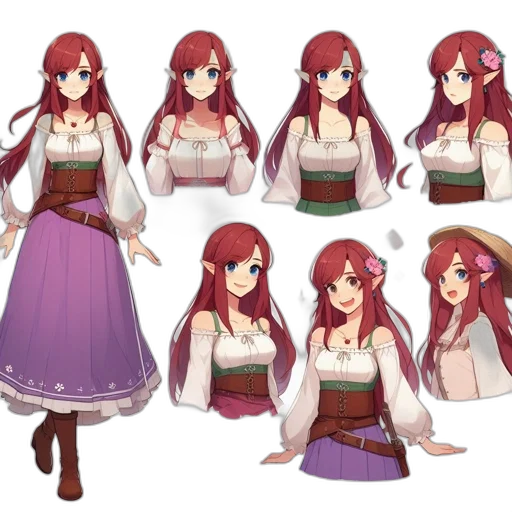 dress, concept art, fantasy art, pixel art transparent PNG cut-out