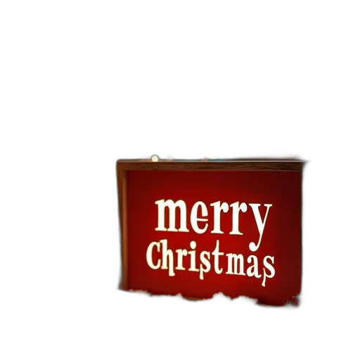 merry, christmas, day, greeting, holiday, sign, firtree, presents transparent PNG cut-out