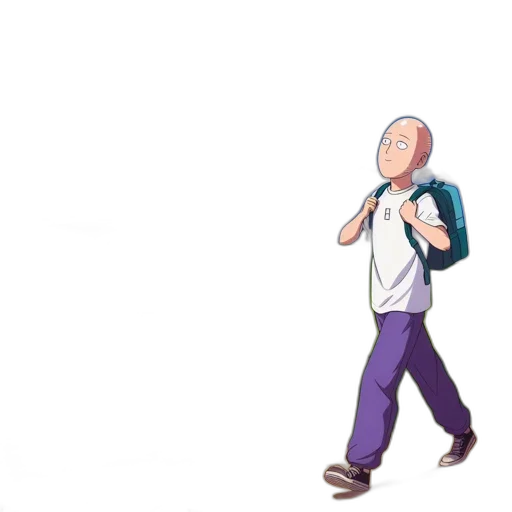 jacket, robot, staff, mask, concept art, 3d render, pixel art, cartoon transparent PNG cut-out