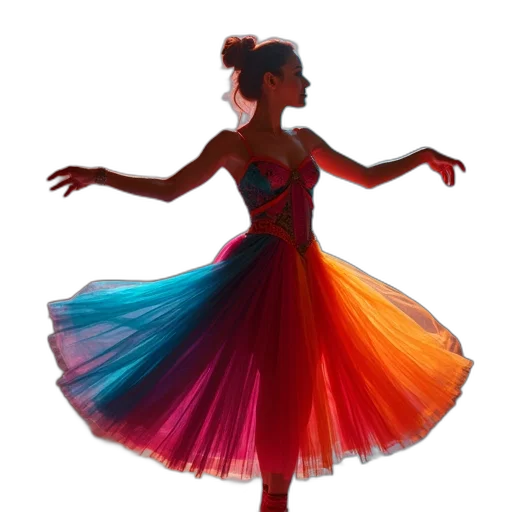 dress, neon, colorful, young transparent PNG cut-out