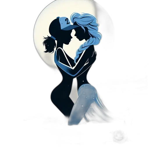 mask, robot, umbrella, hair, comic book art, concept art, fantasy art, watercolor transparent PNG cut-out