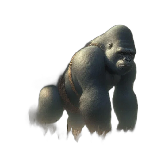 creature, animal, staff, face, concept art, 3d render, photorealistic, fantasy art transparent PNG cut-out