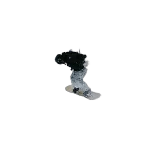 robot, shoes, staff, 3d render, concept art, snowboarder, black, jacket transparent PNG cut-out