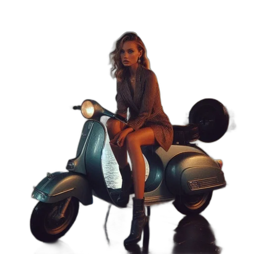 jacket, dress, car, robot, concept art, photorealistic, fantasy art, comic book art transparent PNG cut-out