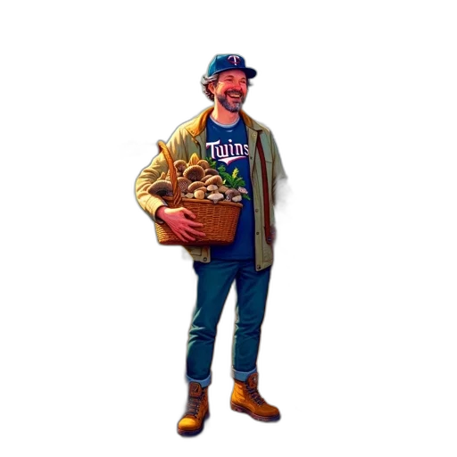 jacket, staff, hat, robot, concept art, pixel art, 3d render, cartoon transparent PNG cut-out