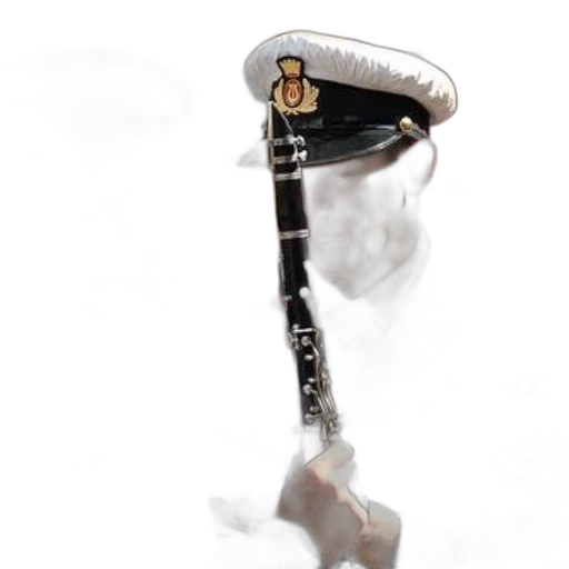 staff, sword, hat, weapon, photorealistic, 3d render, concept art, man transparent PNG cut-out