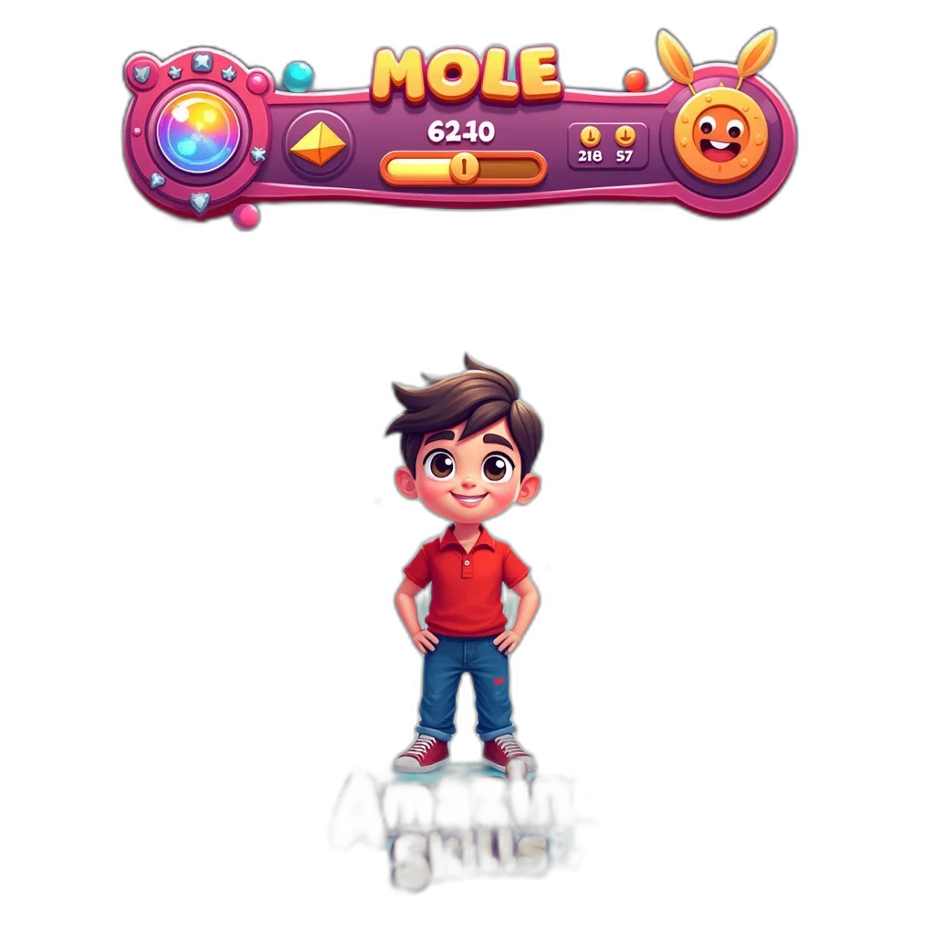 staff, 3d render, pixel art, concept art, cartoon, neon, second, image transparent PNG cut-out