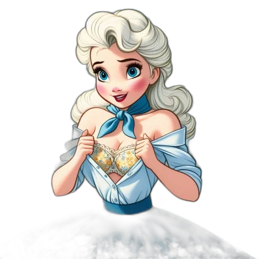 dress, jewelry, pixel art, cartoon, fantasy art, concept art, snow, woman transparent PNG cut-out