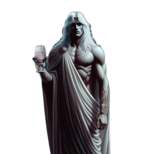 bottle, dress, 3d render, concept art, vaporwave, fantasy art, regal, man transparent PNG cut-out