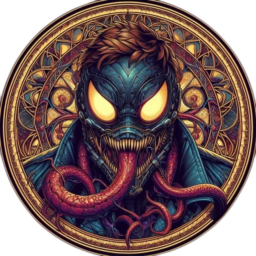 mask, dragon, creature, face, comic book art, fantasy art, pixel art, concept art transparent PNG cut-out