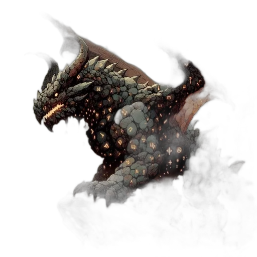 dragon, creature, staff, animal, fantasy art, concept art, pixel art, photorealistic transparent PNG cut-out