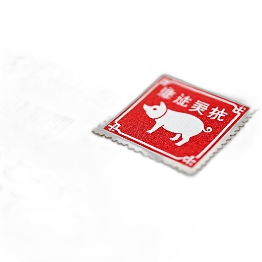 jewelry, close-up, view, section, letter, red, stamp, featuring transparent PNG cut-out