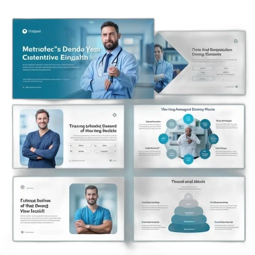 blue, medical, powerpoint, template, design, presentation, layout transparent PNG cut-out