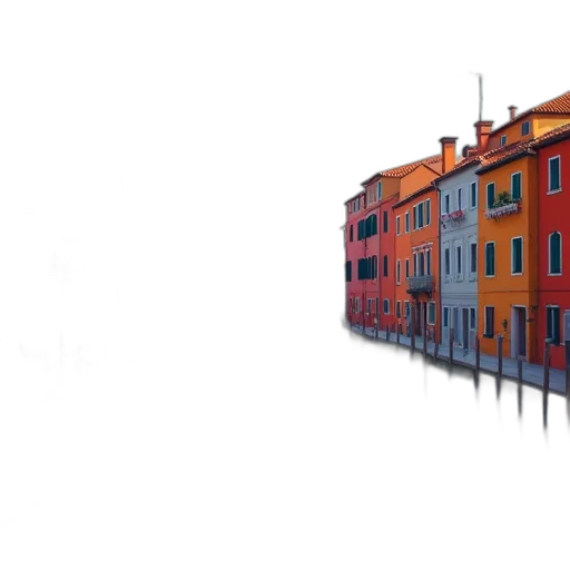 building, furniture, umbrella, car transparent PNG cut-out