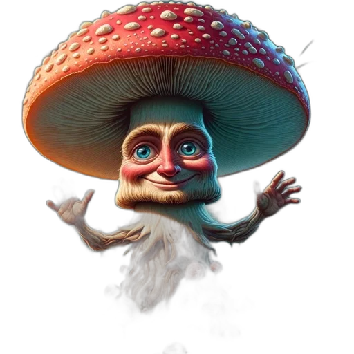 hat, creature, face, food, concept art, 3d render, photorealistic, fantasy art transparent PNG cut-out