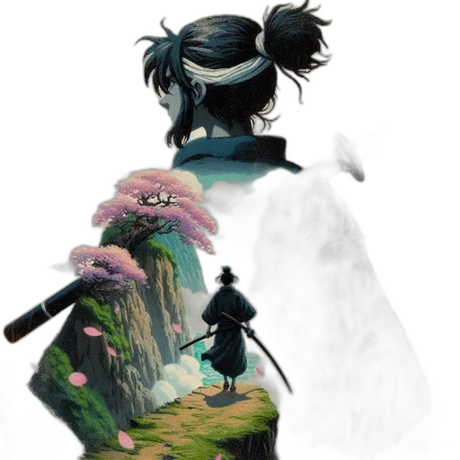 staff, sword, dress, mask, concept art, fantasy art, pixel art, 3d render transparent PNG cut-out