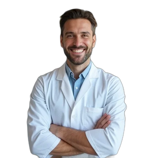 staff, face, jacket, robot, smiling, pharmian, paying, prescription transparent PNG cut-out