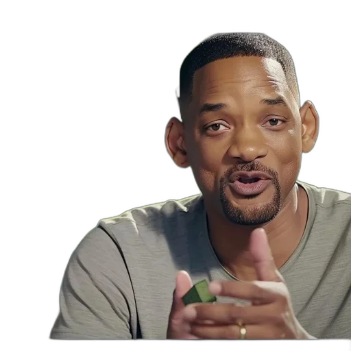 man, studio, setting, minecraft-themed, background, speaks, gestures, possibly transparent PNG cut-out