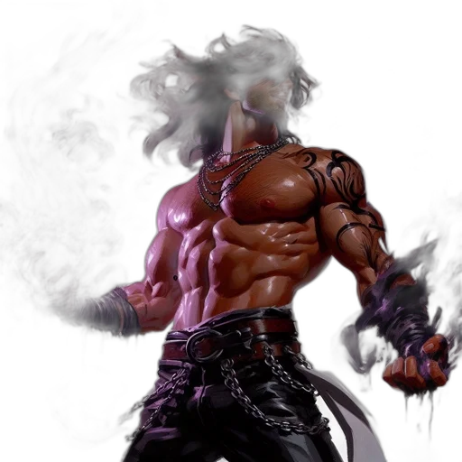 sword, fantasy art, concept art, comic book art, photorealistic, dark, muscular, tattooed transparent PNG cut-out