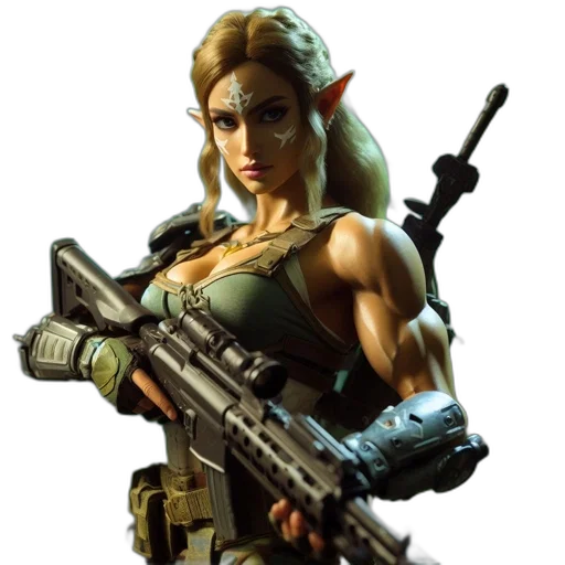 weapon, staff, concept art, 3d render, fantasy art, pixel art, muscular, elfin transparent PNG cut-out