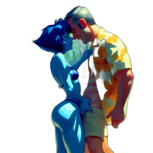 dress, robot, concept art, watercolor, vaporwave, pixel art, neon lights, underwater transparent PNG cut-out